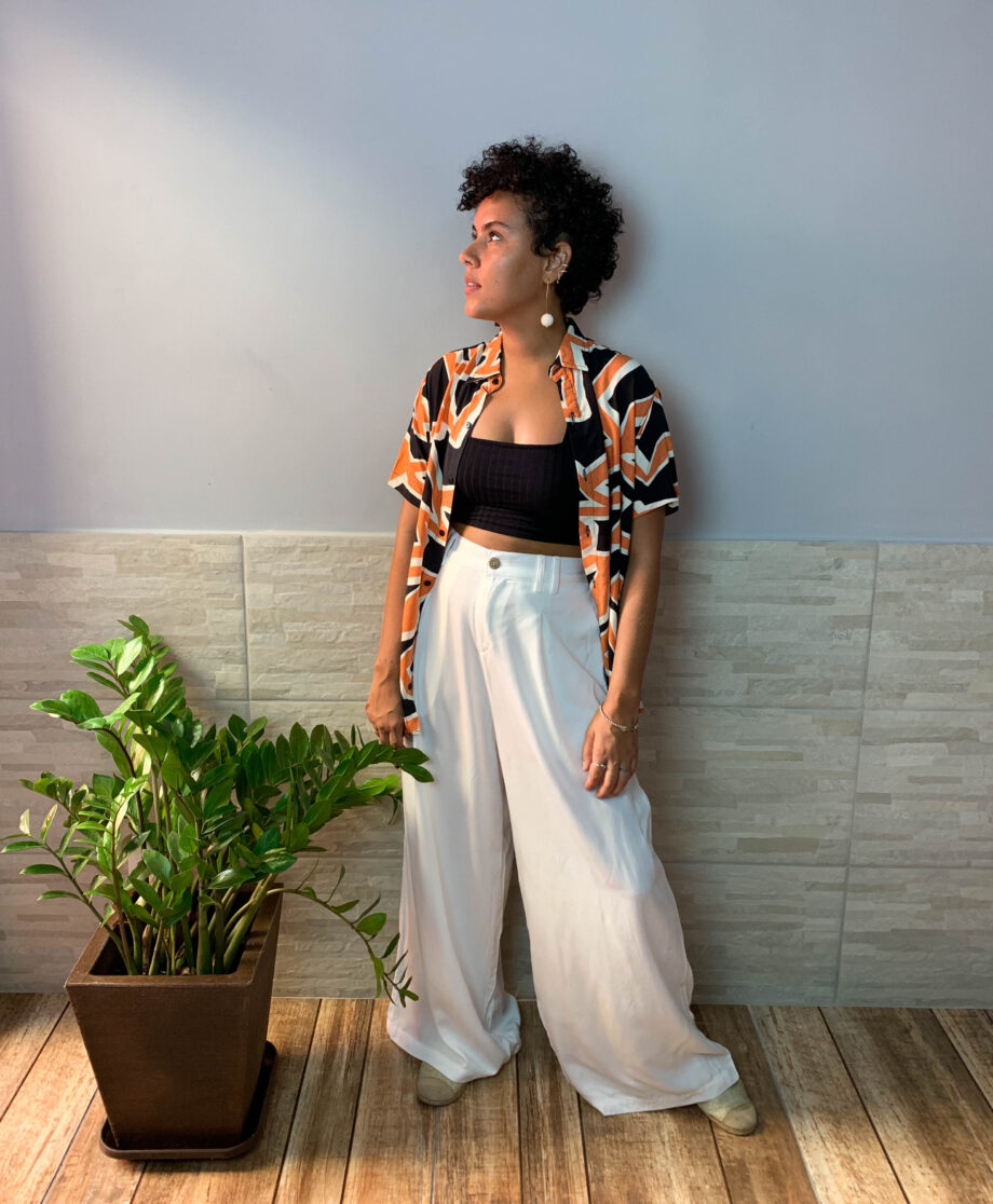 Calça Pantalona Branca