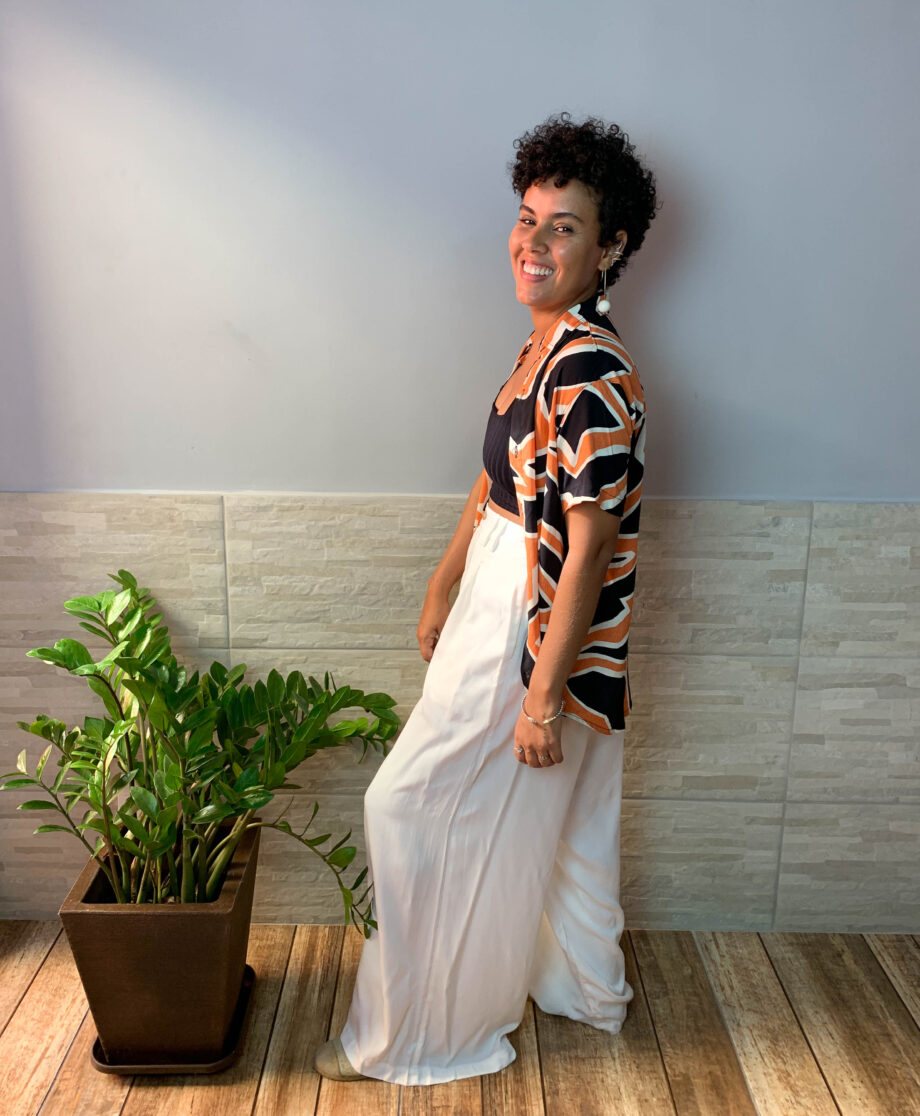 Calça Pantalona Branca