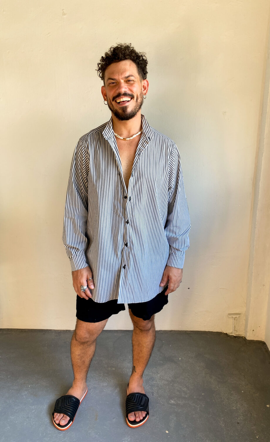 Camisa Manga Comprida Listrada